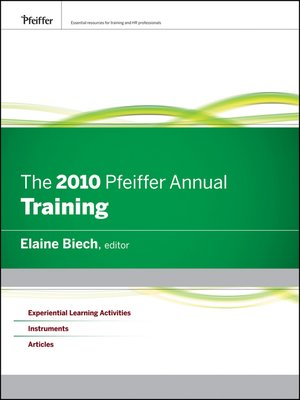 cover image of The 2010 Pfeiffer Annual
